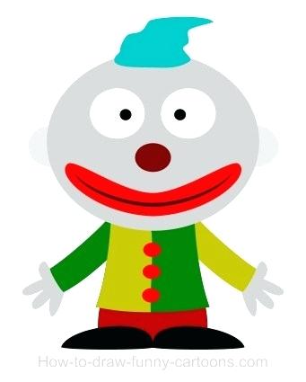 341x425 simple clown drawing clown cartoon simple clown face drawing