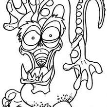 220x220 Scary Dragon Monster Coloring Pages