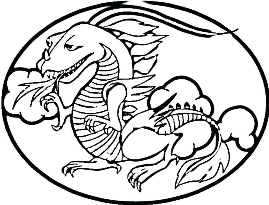 940x717 Scary Dragon Coloring Pages
