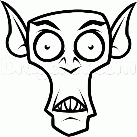 477x477 Halloween Cartoon Drawings Easy Halloween Drawings Scary Cartoon