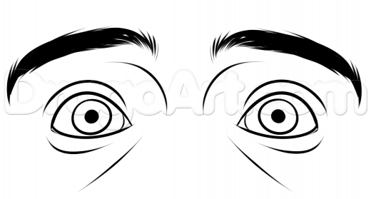 520x279 Learn Drawing Scared Eyes Step