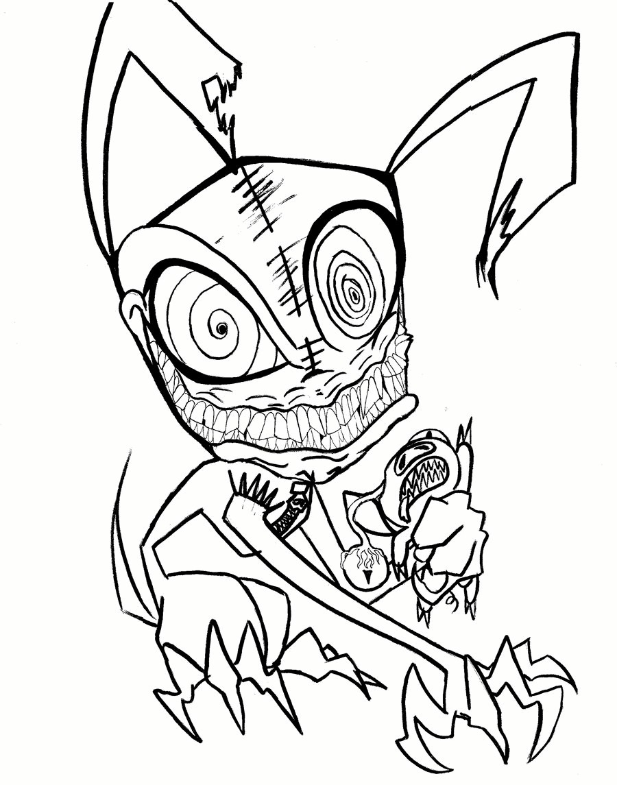 900x1145 Scary Halloween Coloring Pages