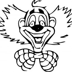 250x250 Clown Coloring Pages For Adults Free Bozo The Scary Drawing