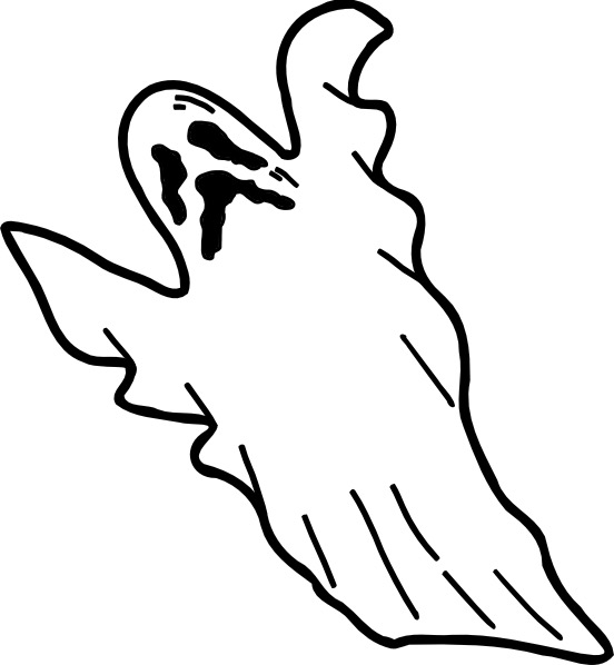 552x598 Scary Ghost Coloring