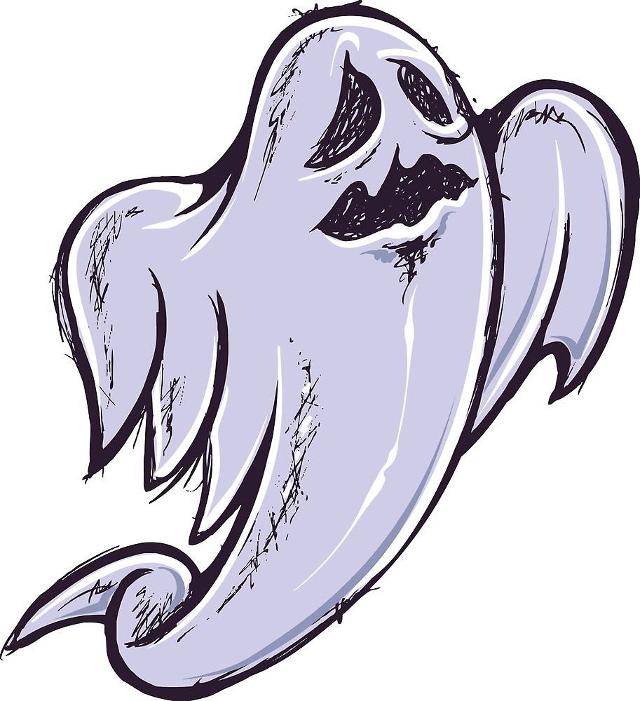 913x1000 Scary Ghost Design
