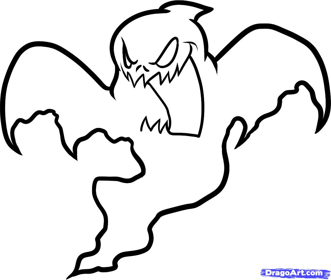 1111x941 Ghost Drawing Spooky For Free Download