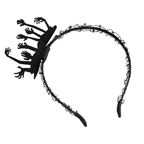466x466 Lurrose Black Gothic Scary Hand Headband Hair Hoop Halloween