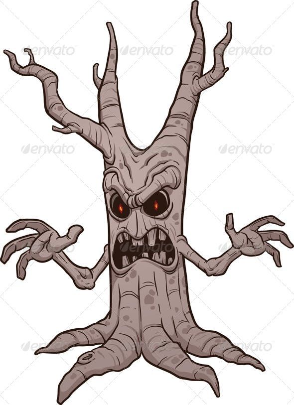 590x813 Scary Halloween Tree