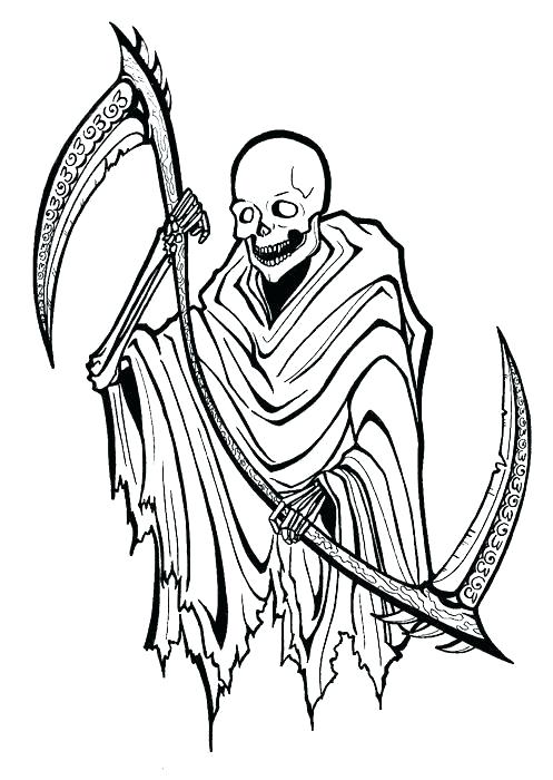 497x700 How To Draw The Grim Reaper Step