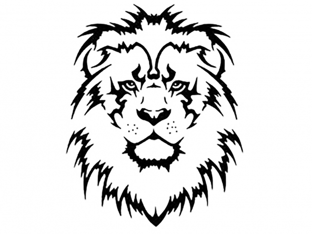 640x480 Lion Head Drawing Free Download Clip Art