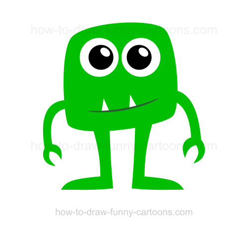 500x457 How To Draw A Monster