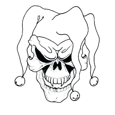 380x380 Scary Coloring Pages