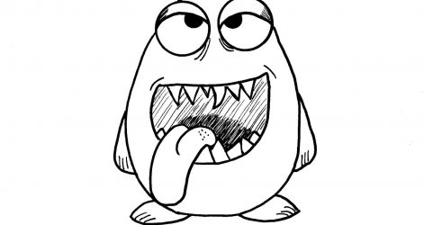 471x250 Cute Little Monster Drawings Tumblr Cartoon Step Scary Alien