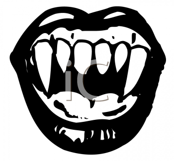 350x325 Scary Mouth Clipart