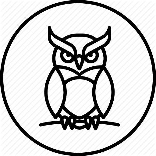 512x512 Animal, Bird, Dark, Halloween, Night, Owl, Scary Icon
