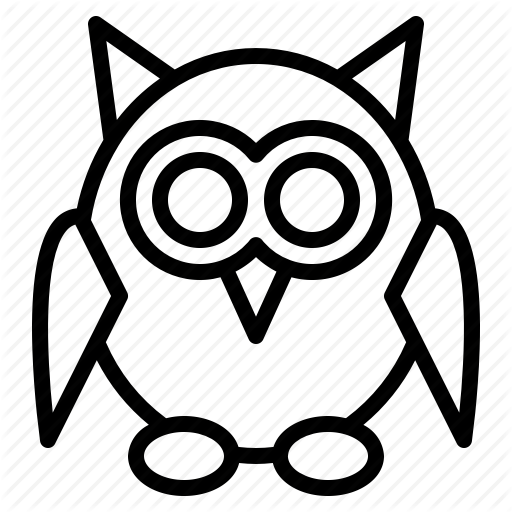 512x512 Animal, Bird, Fearful, Halloween, Night, Owl, Scary Icon