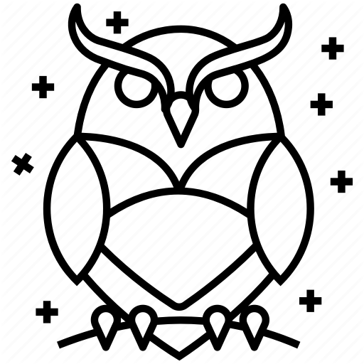 512x512 Evil Owl, Halloween Bird, Halloween Owl, Night Owl, Scary Bird Icon