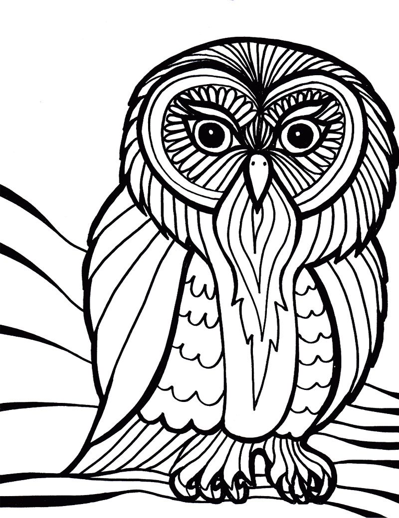 800x1040 Spooky And Scary Bird Coloring