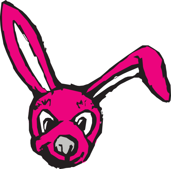 600x595 Scary Bunny Clipart