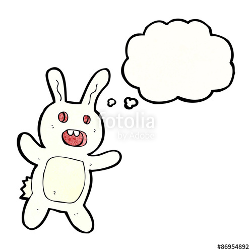 500x500 Scary Rabbit Cartoon Stock Image And Royalty Free Vector