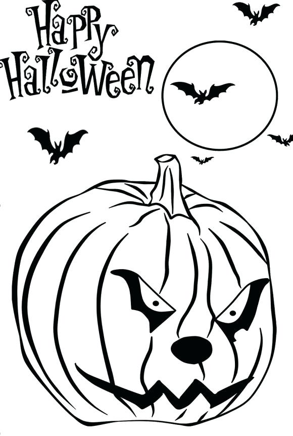580x862 Pumpkin Scary Drawings Halloween Themed Graphics Inspiration
