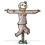 190x190 Scary Scarecrow Drawings Free Image