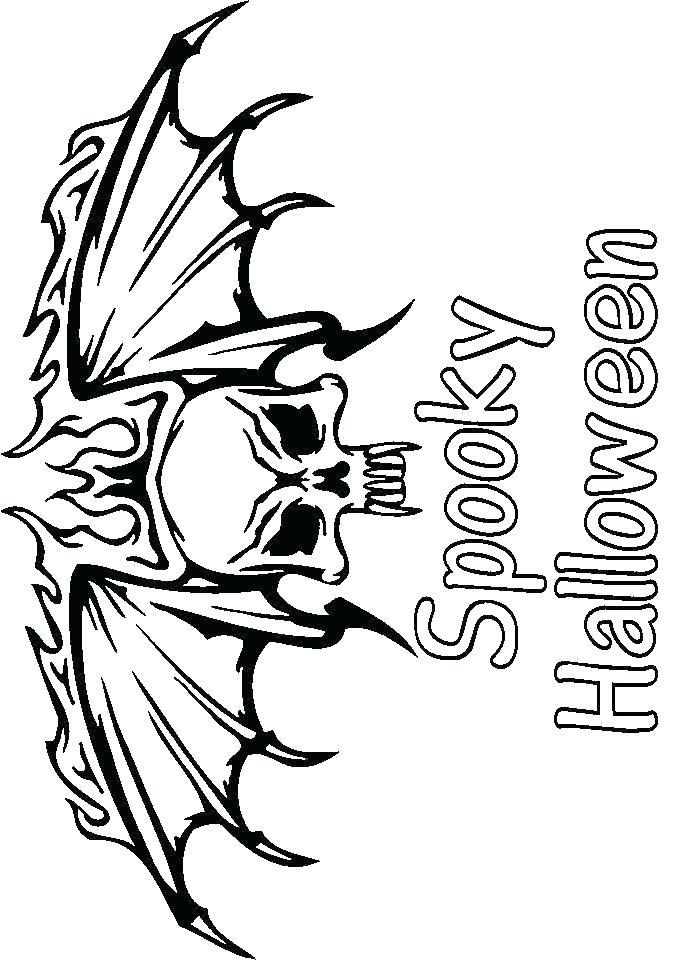 700x960 Awesome Scary Coloring Pages To Print