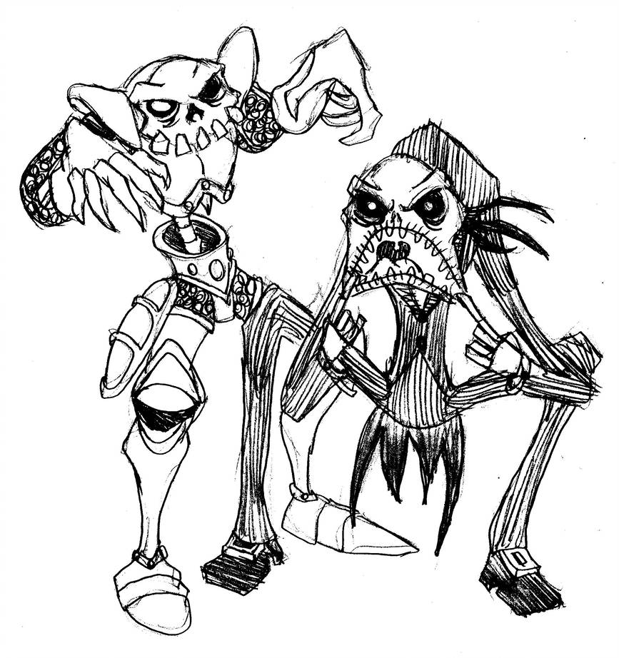 867x922 Spooky Scary Skeletons