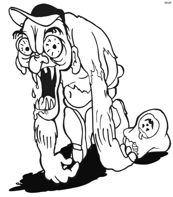 600x681 Scary Halloween Pictures To Color In For Kids Scary Skeleton