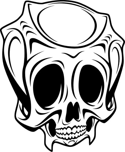 412x500 demon scary skull amee house