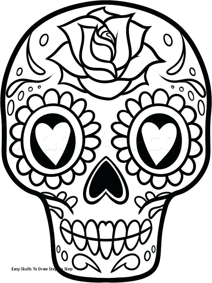 740x987 Skull Drawing Easy How To Draw Scary Creepy Angry Evil Skull