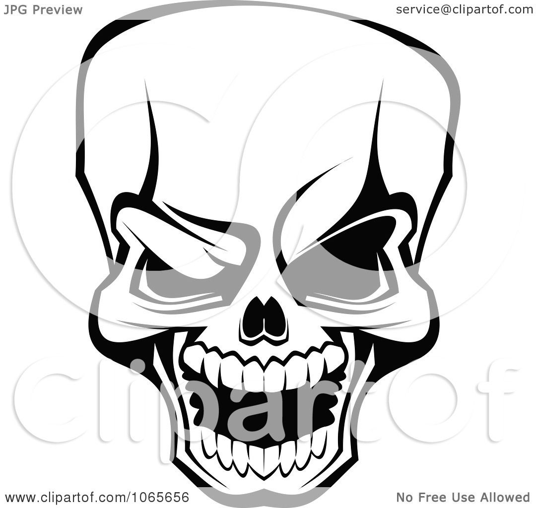 1080x1024 Clipart Scary Skull