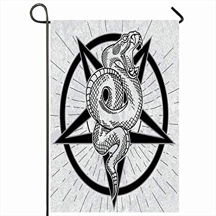 425x425 Ahawoso Outdoor Garden Flags Inch Pentagram