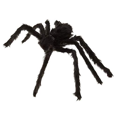 500x500 Homeditor Giant Black Spider Halloween Spider And Plush Scary