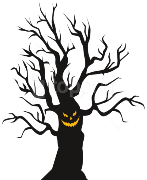 480x587 download halloween scary tree png images background toppng