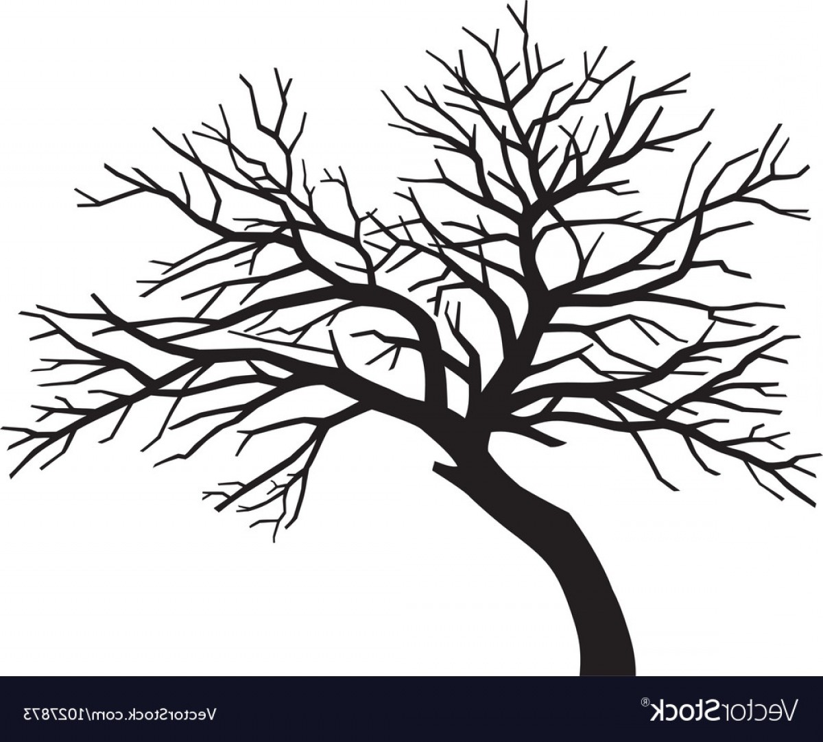 1200x1082 Scary Bare Black Tree Silhouette Vector Soidergi