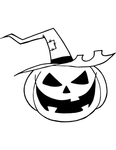 371x480 Jack O Lantern Coloring