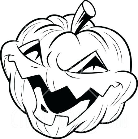 446x450 Scary Halloween Coloring Sheets