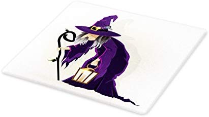 411x231 Lunarable Witch Cutting Board, Scary Woman