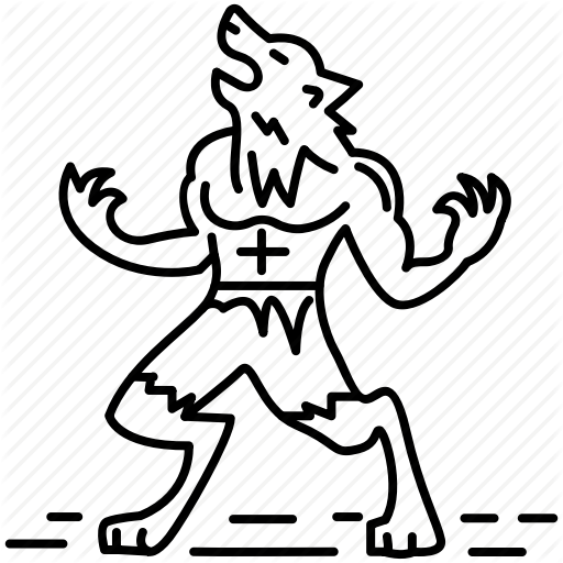 512x512 Halloween, Horror, Monster, Scary, Treat Or Trick, Werewolf, Wolf Icon