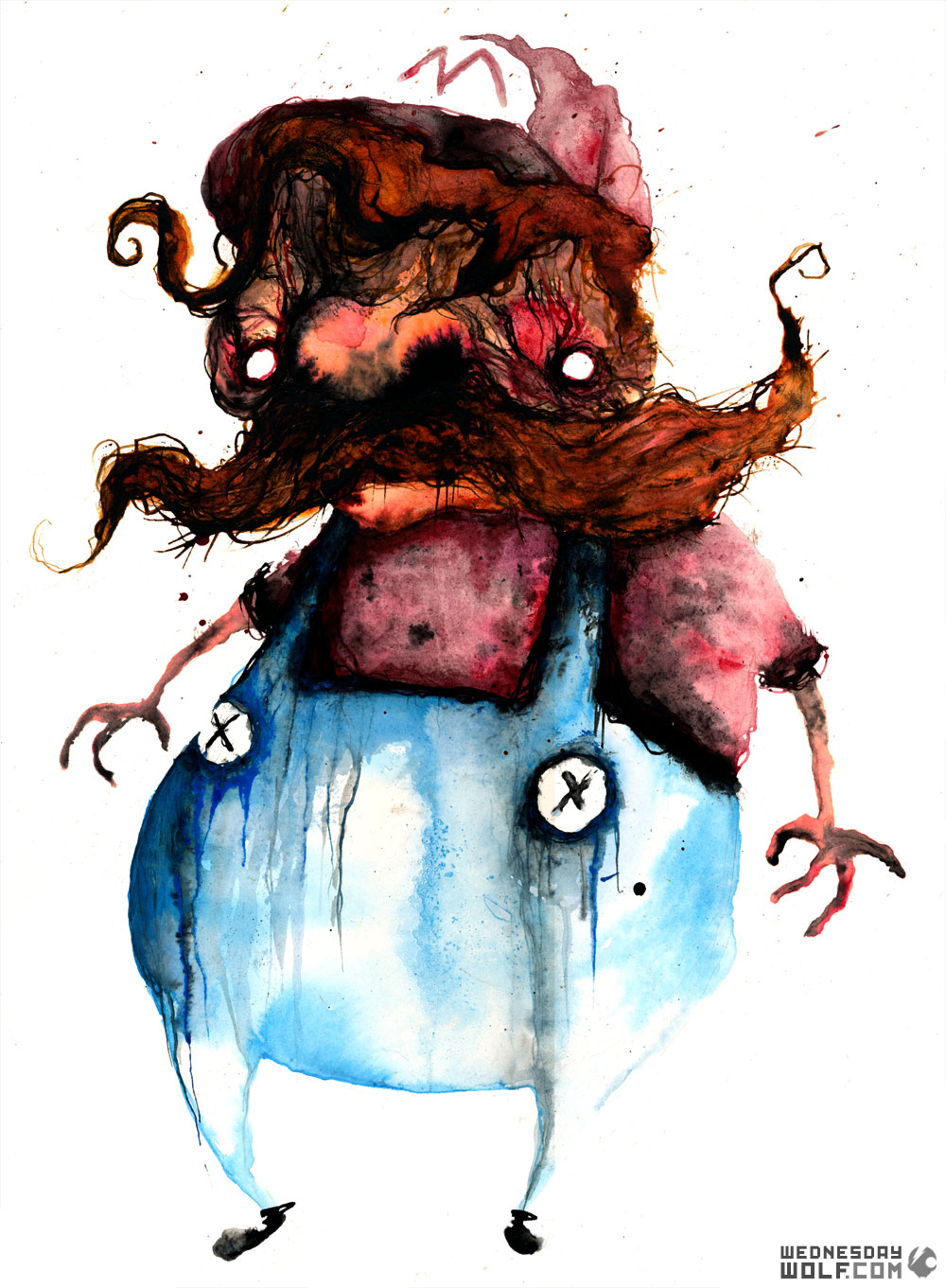 1000x1361 Mr Bobbys World Scary Mario Bros Drawing