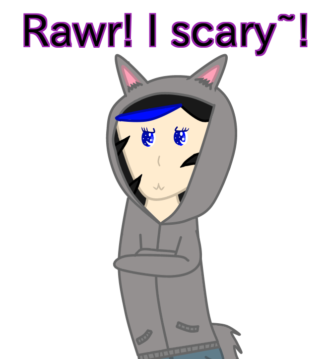 657x722 my ocs weird drawing of child moon wearing a wolf hoodie