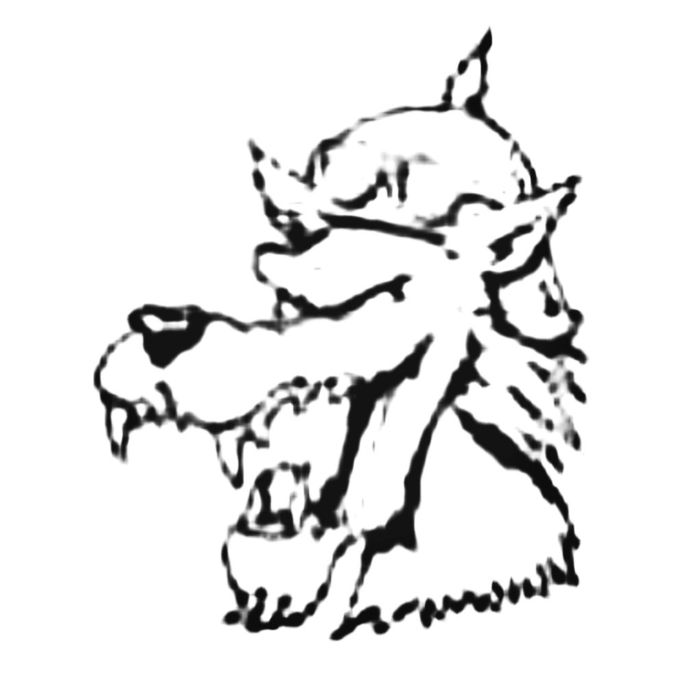 1000x1000 Scary Wolf Coyote Dog Decal Sticker