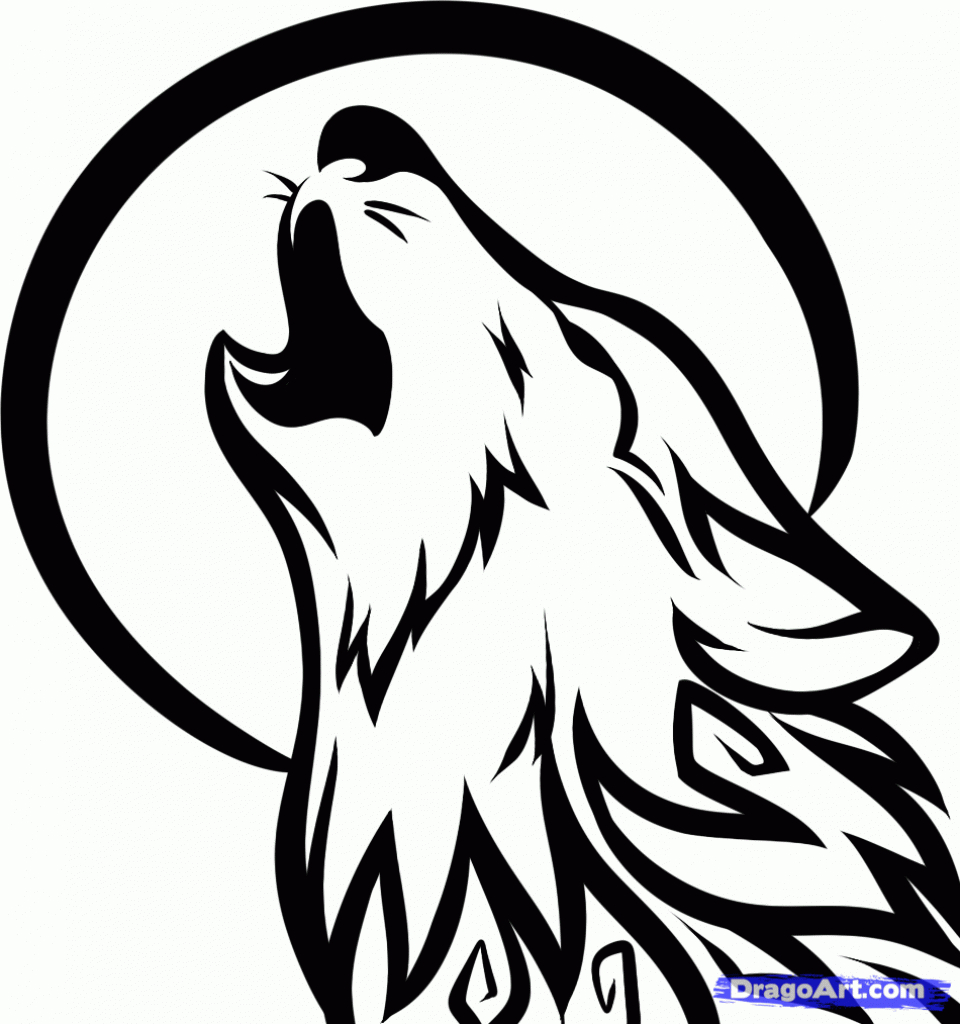 960x1024 Wolf Drawing Free Download