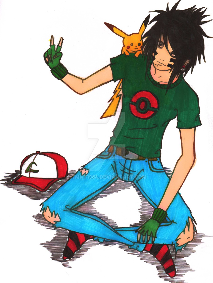 900x1195 Scene Kid Ash Ketchum Jacketless