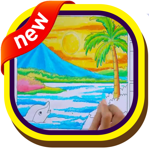 512x512 Learn To Drawing Scenery Step