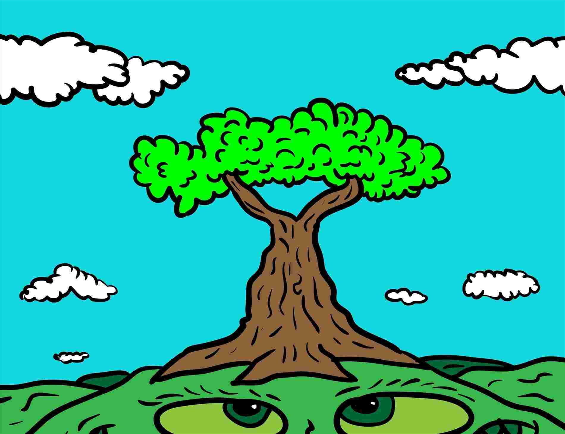 1900x1459 Natural Scenery Drawings For Children