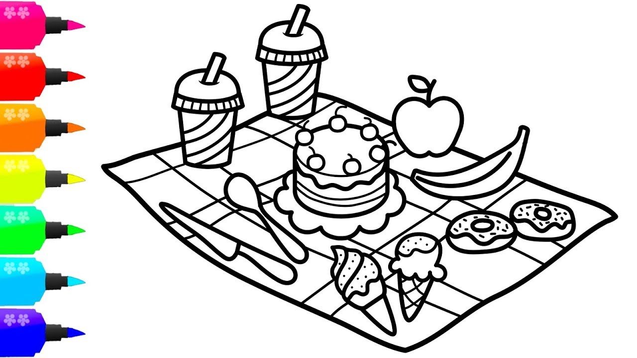 1280x720 How To Draw A Picnic For Kids