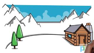 320x180 All Clip Of Snow Covered Scenery Drawing