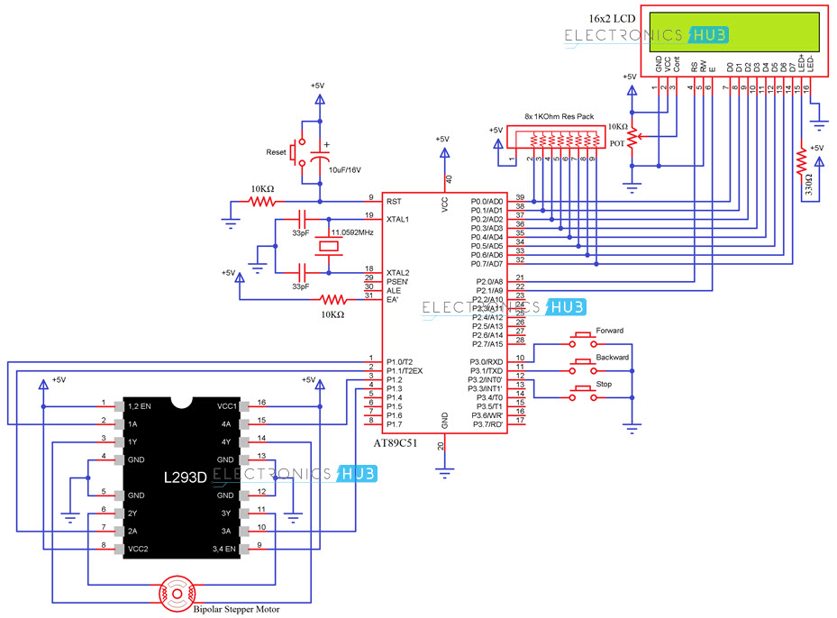 929x686 Stepper Motor Interfacing With Microcontroller